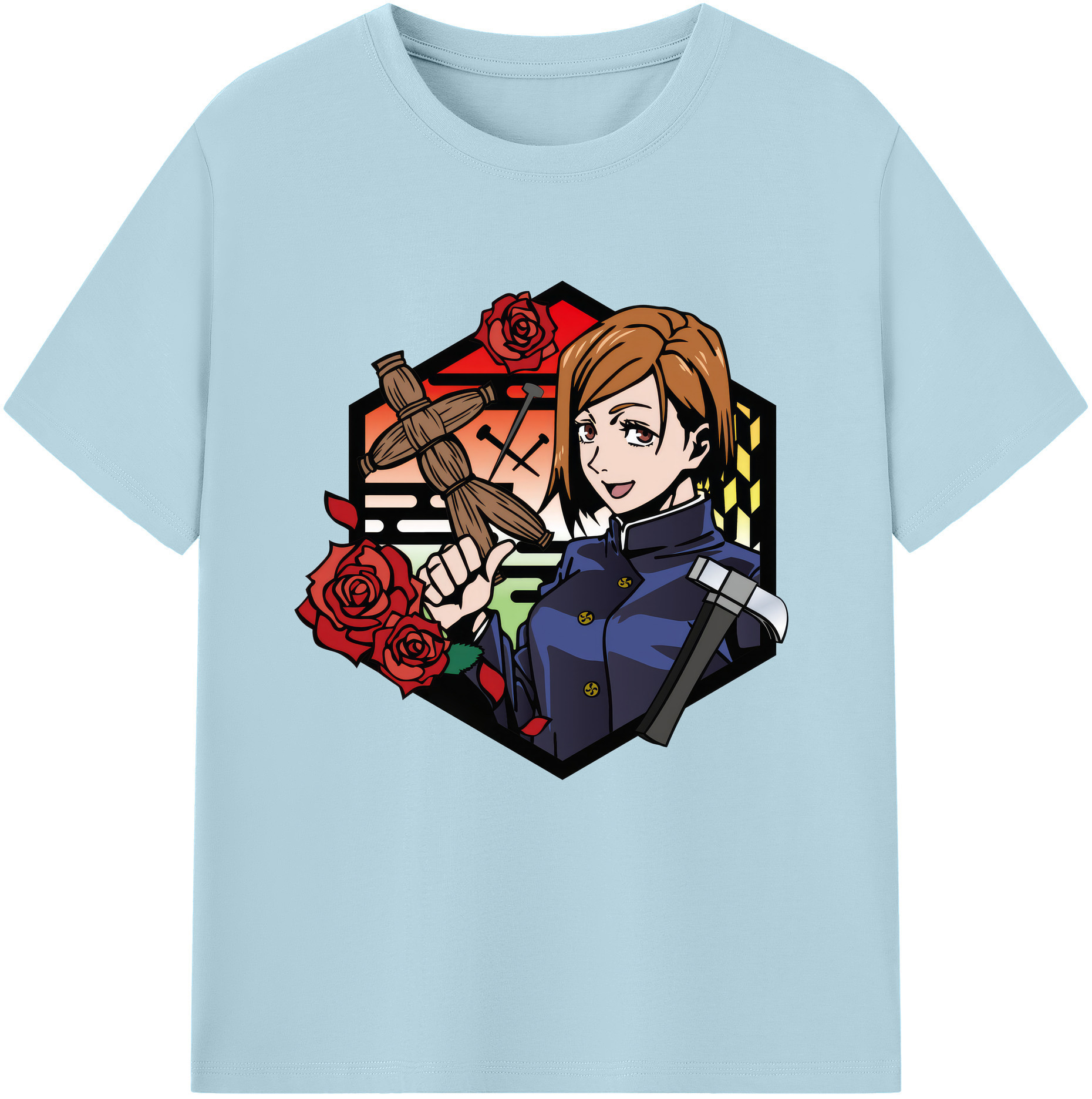 （画像用） 呪術廻戦 Jujutsu Kaisen 綿100％半袖Tシャツ（フロントプリント）